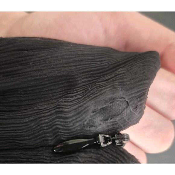 Vintage Collette Dinnigan 100% Silk Black Y2K Gown Dress Medium Embellished - Picture 12 of 12